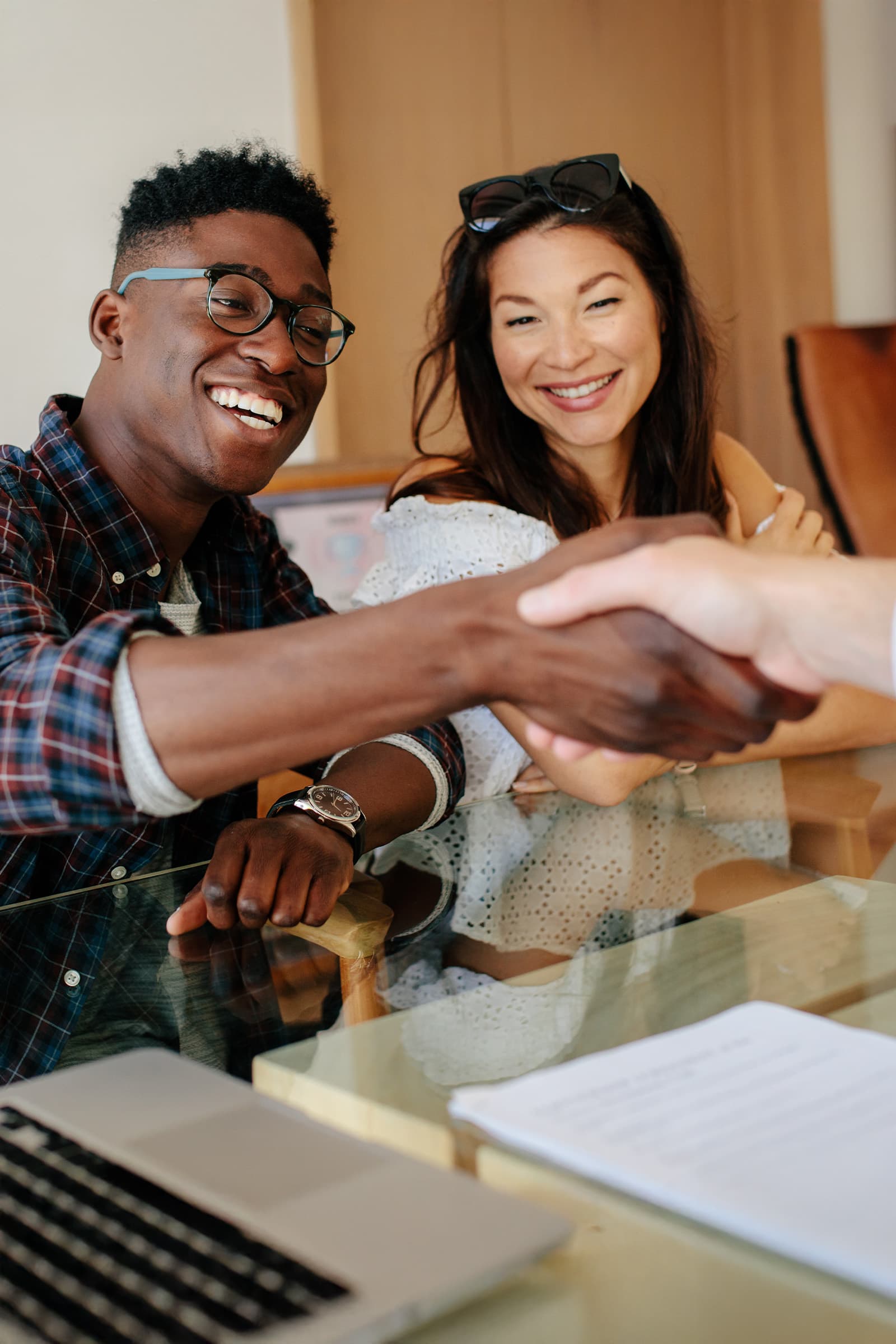 Family with new home