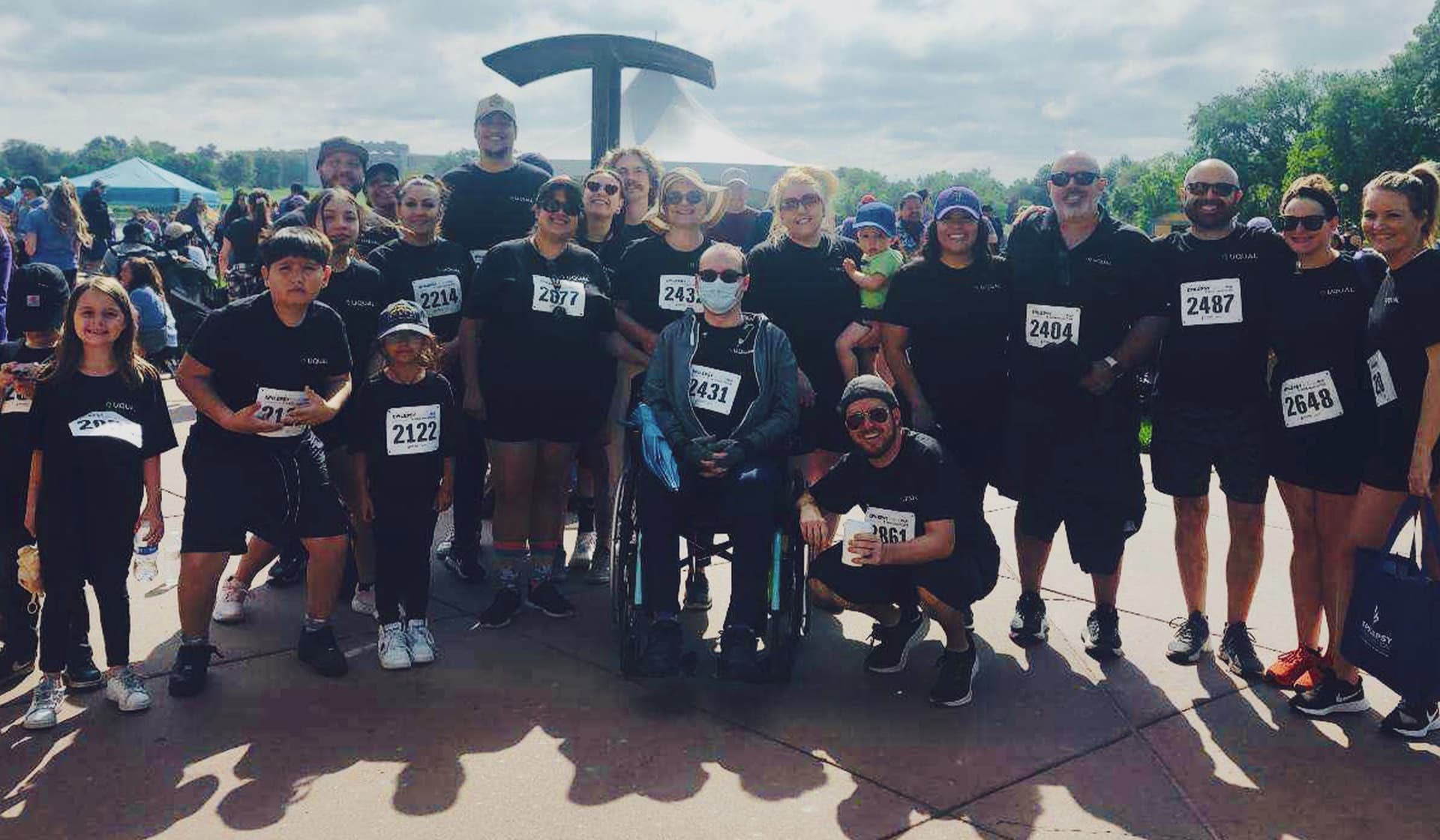 UQUAL team at a charity run event