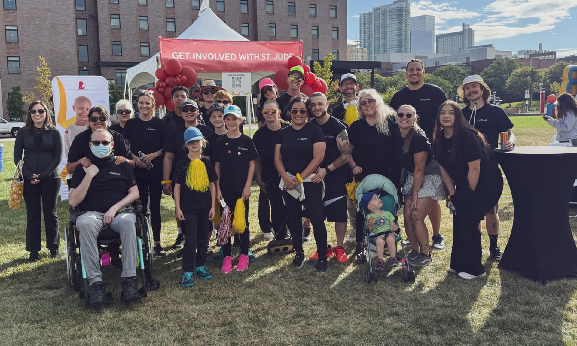 UQUAL team volunteering at St. Jude community event